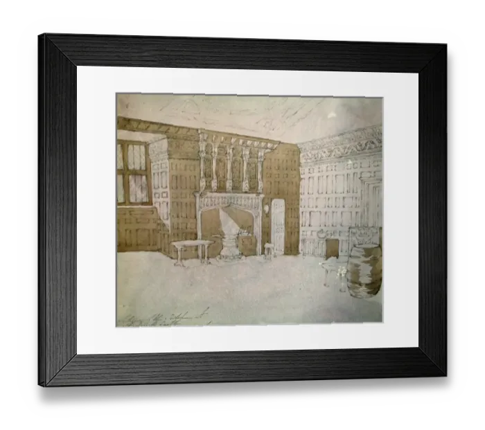 Framed Print : Interior of the kitchen at St Donats Castle Framed Print : Interior of the kitchen at St Donats Castle