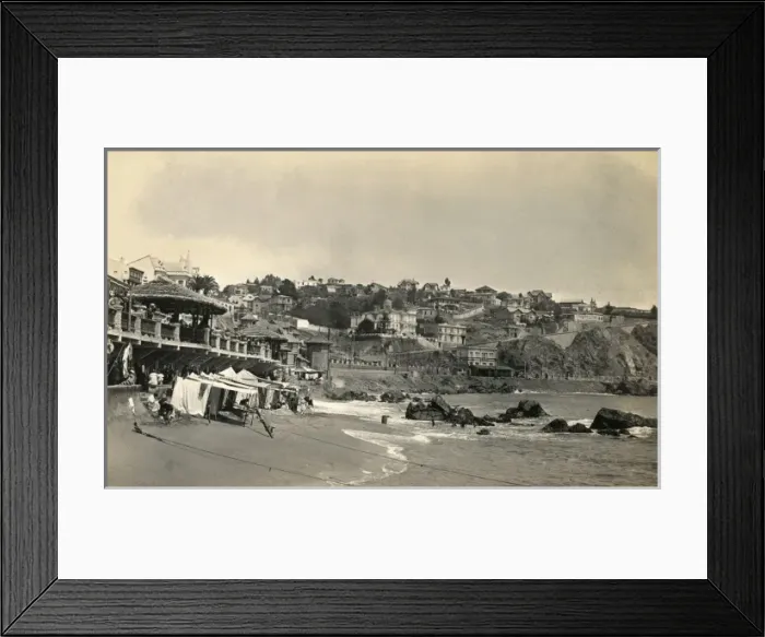 Framed Print : Valparaiso, Chile - The Bathing Beach Framed Print : Valparaiso, Chile - The Bathing Beach