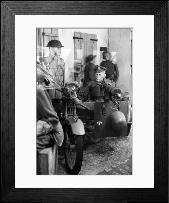 Framed Print : Museum display of British soldiers with transport Framed Print : Museum display of British soldiers with transport