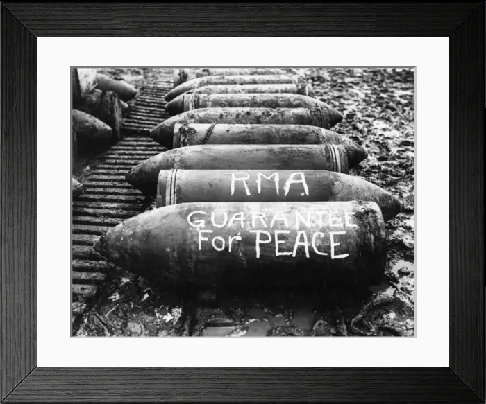 Framed Print : Howitzer shells near Ypres, Belgium, WW1 Framed Print : Howitzer shells near Ypres, Belgium, WW1