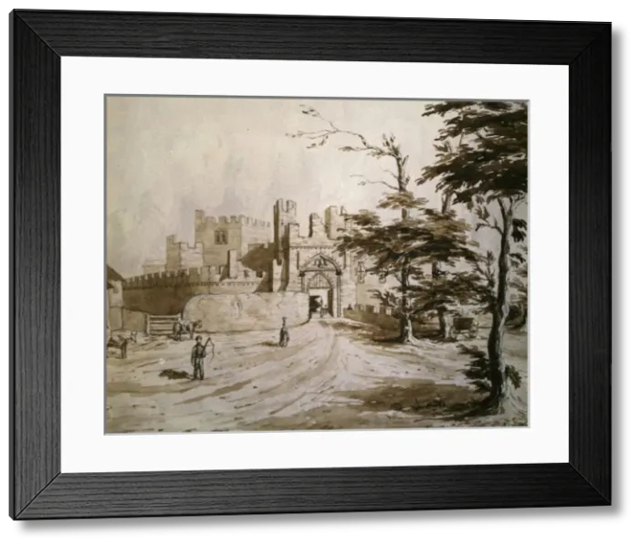 Framed Print : Entrance to St Donats Castle Framed Print : Entrance to St Donats Castle