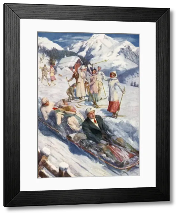 Framed Print : A Modern Christmas in the Alps Framed Print : A Modern Christmas in the Alps