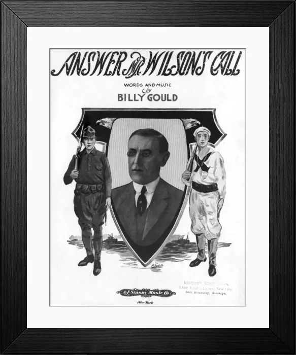 Framed Print : Answer Mr Wilsons Call, a song by Billy Gould Framed Print : Answer Mr Wilsons Call, a song by Billy Gould