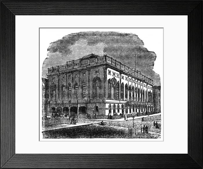 Framed Print : The New York Academy of Music, 1872 Framed Print : The New York Academy of Music, 1872