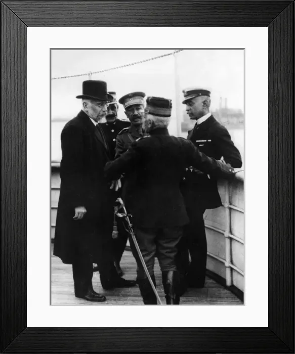 Framed Print : Eleftherios Venizelos on board Hesperis, Salonika, WW1 Framed Print : Eleftherios Venizelos on board Hesperis, Salonika, WW1