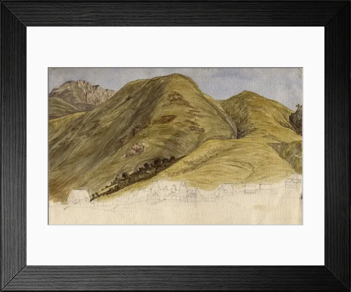 Framed Print : Town in a valley Framed Print : Town in a valley