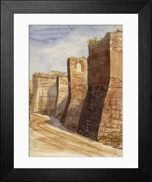 Framed Print : Walls of Mdina Malta Framed Print : Walls of Mdina Malta