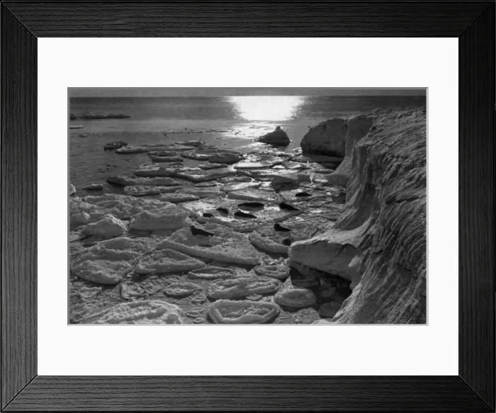 Framed Print : Scott Polar Expedition 1910 - 1912 - seals and ice Framed Print : Scott Polar Expedition 1910 - 1912 - seals and ice
