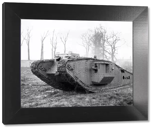 British Mark IV tank with Tadpole Tail, WW1