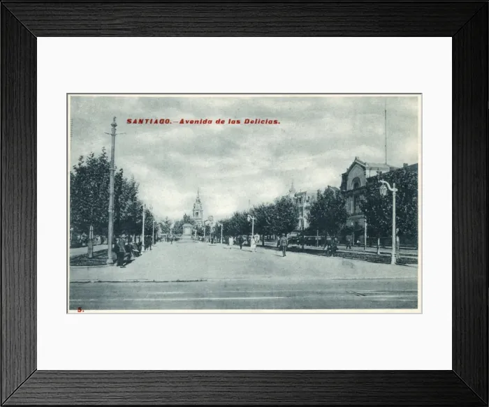 Framed Print : Chile - Santiago - Avenida de las Delicias Framed Print : Chile - Santiago - Avenida de las Delicias