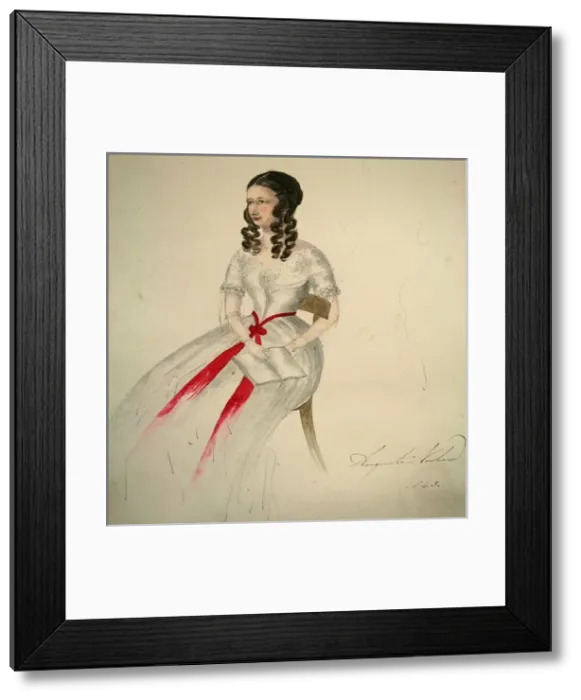 Framed Print : Portrait of Augusta Newham Framed Print : Portrait of Augusta Newham