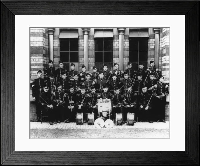 Framed Print : O. T. C School band, 1900 Framed Print : O. T. C School band, 1900