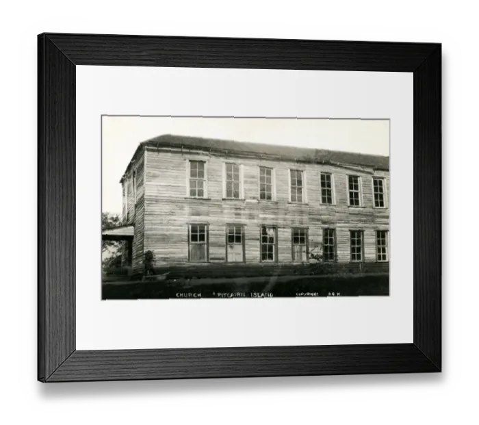 Framed Print : Pitcairn Islands - The Church
