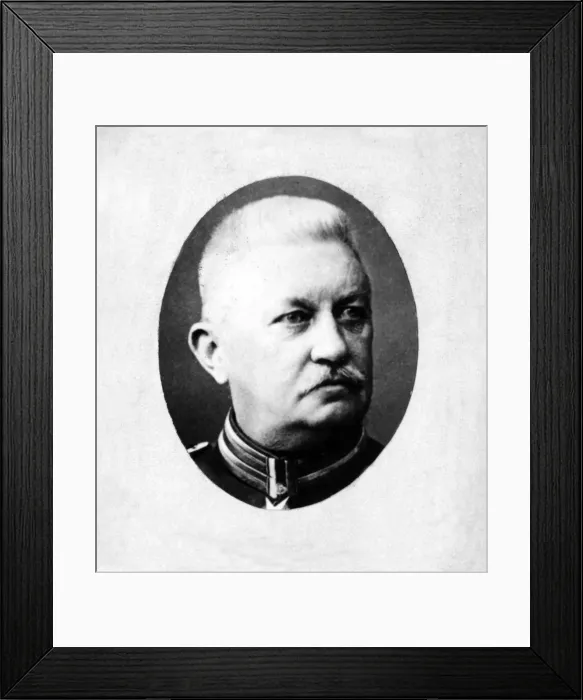 Framed Print : General Paul von Hindenburg, German army officer Framed Print : General Paul von Hindenburg, German army officer