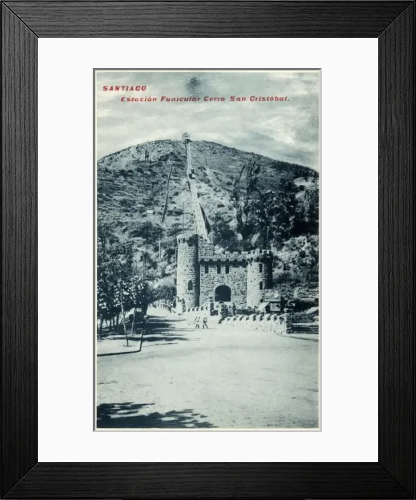 Framed Print : Funicular railway - Santiago, Chile Framed Print : Funicular railway - Santiago, Chile