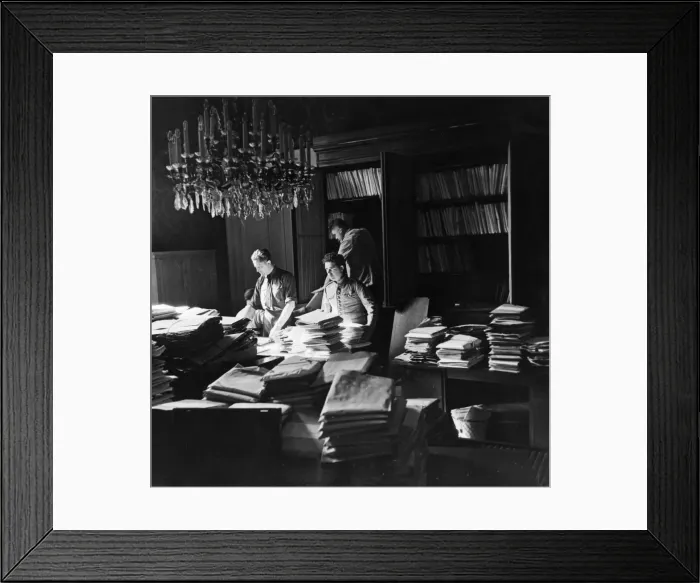 Framed Print : Archive service at Paris Peace Conference Framed Print : Archive service at Paris Peace Conference