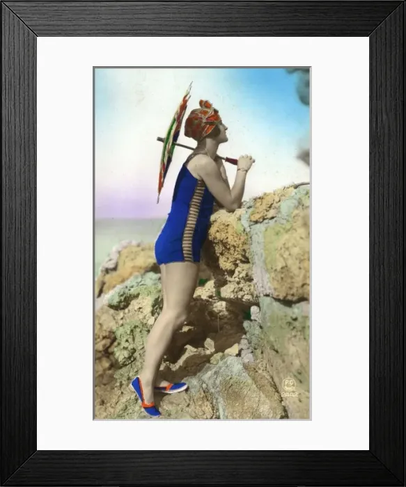 Framed Print : Bathing Belle