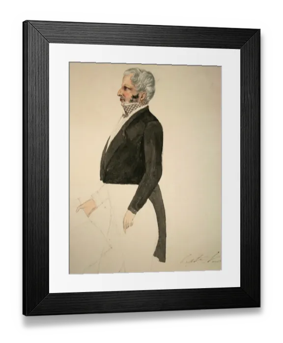Framed Print : Portrait of Captain Newham Framed Print : Portrait of Captain Newham