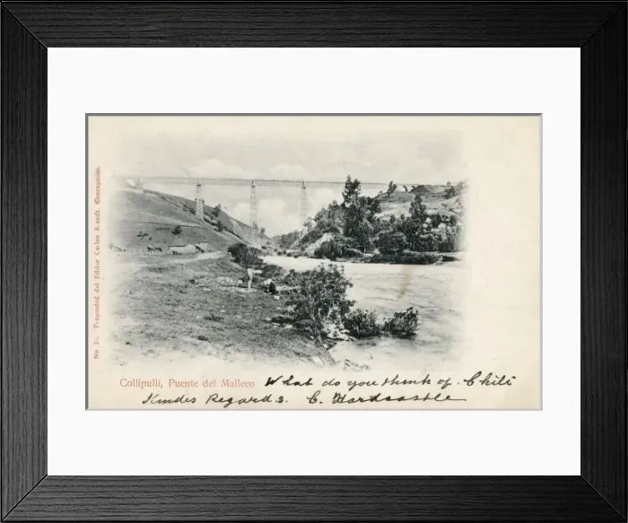 Framed Print : Chile - The Malleco Viaduct Framed Print : Chile - The Malleco Viaduct