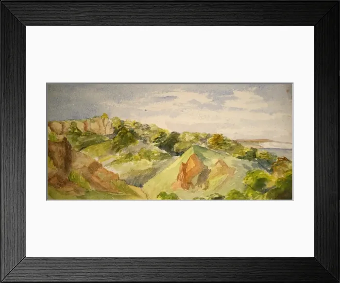 Framed Print : Landslip Isle of Wight Framed Print : Landslip Isle of Wight