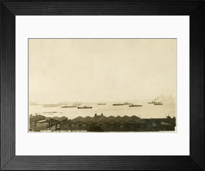 Framed Print : Bay at Talcahuano, Chile Framed Print : Bay at Talcahuano, Chile