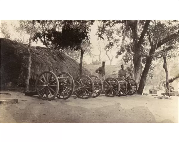 Gun parts of ANR on Rufiji River, East Africa, WW1