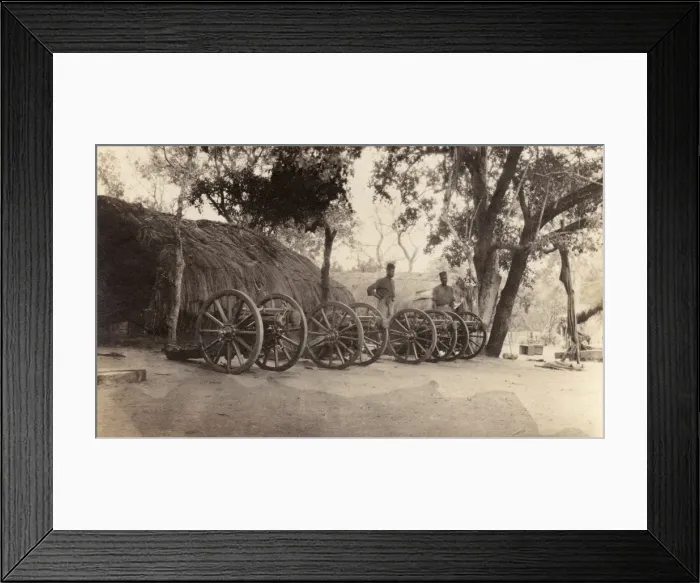 Framed Print : Gun parts of ANR on Rufiji River, East Africa, WW1 Framed Print : Gun parts of ANR on Rufiji River, East Africa, WW1