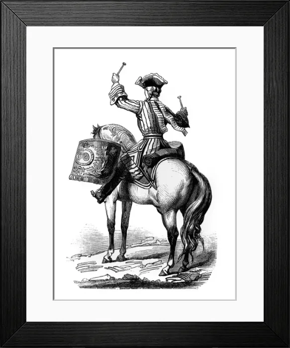 Framed Print : Military music: French drummer, 1724 Framed Print : Military music: French drummer, 1724