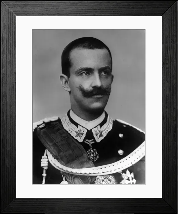 Framed Print : Victor Emmanuel III, King of Italy Framed Print : Victor Emmanuel III, King of Italy