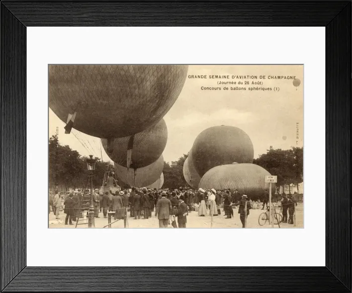 Framed Print : Champagne, France - Balloon Exhibition Framed Print : Champagne, France - Balloon Exhibition