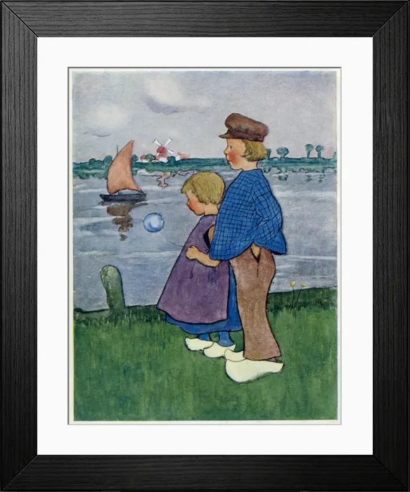 Framed Print : Dutch boy and girl -- Double Dutch Framed Print : Dutch boy and girl -- Double Dutch