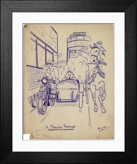 Framed Print : A Perilous Passage by George Ranstead Framed Print : A Perilous Passage by George Ranstead