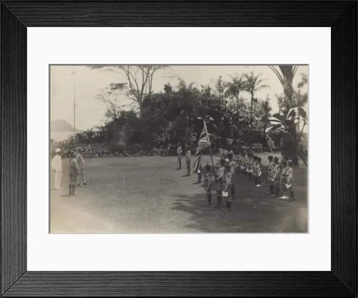 Framed Print : Seychelles Scouts Presentation Ceremony Framed Print : Seychelles Scouts Presentation Ceremony