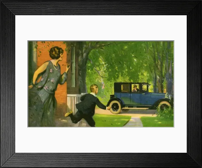 Framed Print : Willys-Knight Coup Sedan Framed Print : Willys-Knight Coup Sedan