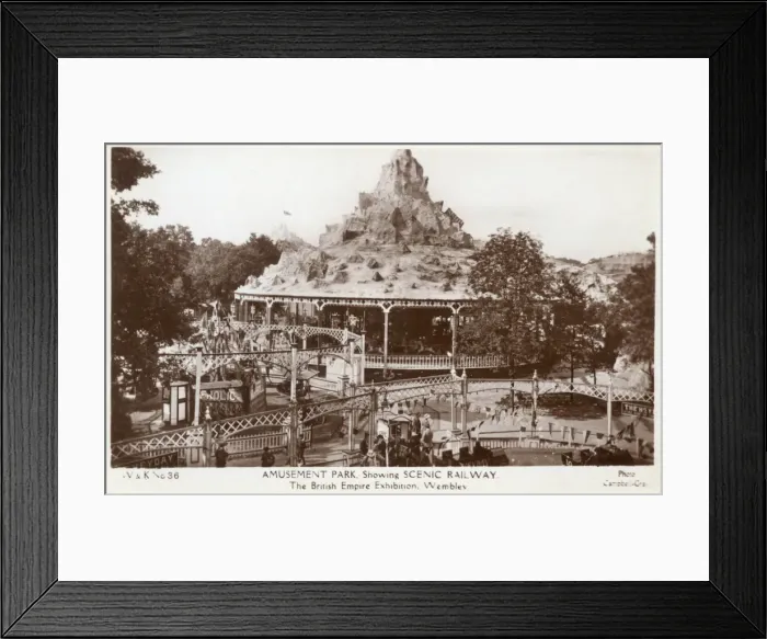Framed Print : Amusement Park, British Empire Exhibition, Wembley Framed Print : Amusement Park, British Empire Exhibition, Wembley