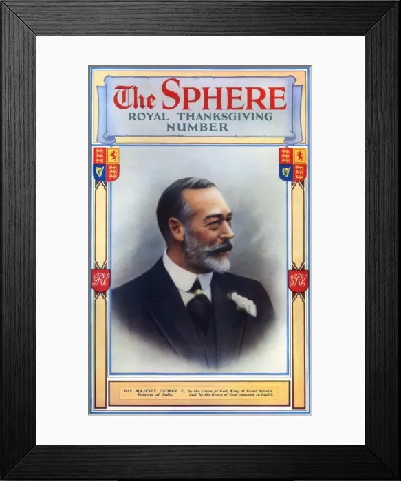 Framed Print : The Sphere, Royal Thanksgiving Number front cover Framed Print : The Sphere, Royal Thanksgiving Number front cover