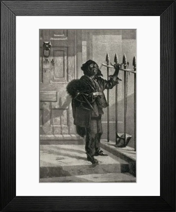 Framed Print : A boy sweep Framed Print : A boy sweep