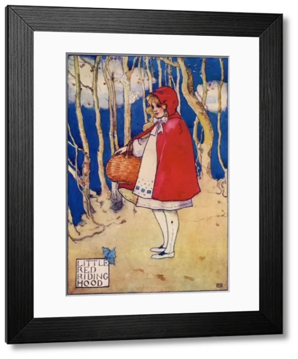 Framed Print : Red Riding Hood by Katharine Cameron Framed Print : Red Riding Hood by Katharine Cameron
