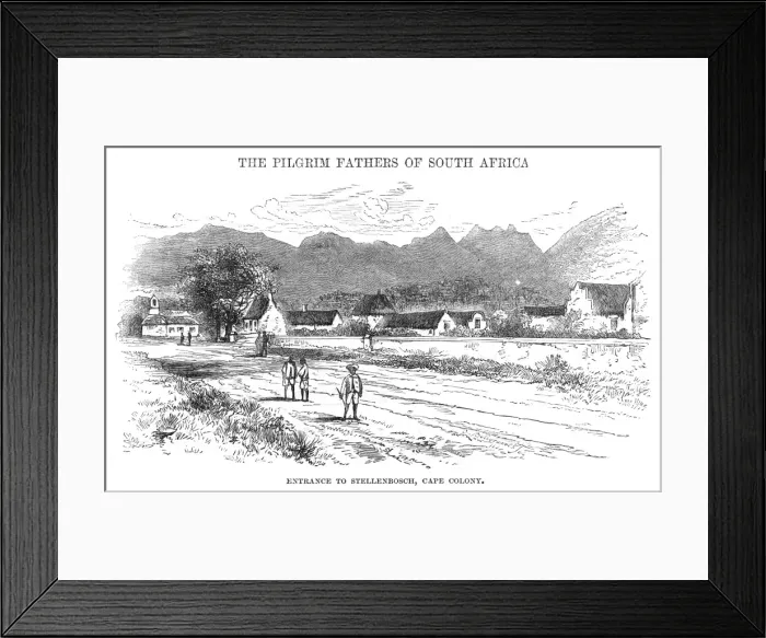 Framed Print : Stellenbosch, South Africa, 1886 Framed Print : Stellenbosch, South Africa, 1886