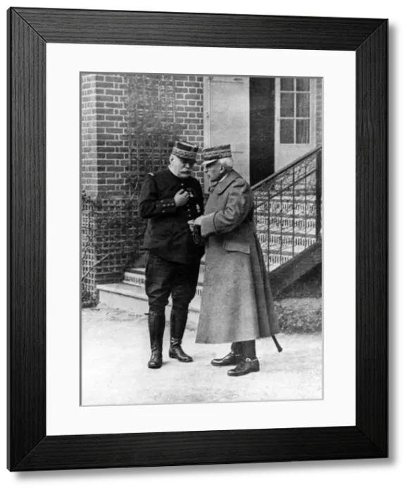 Framed Print : General Joffre and General Cadorna during WW1 Framed Print : General Joffre and General Cadorna during WW1