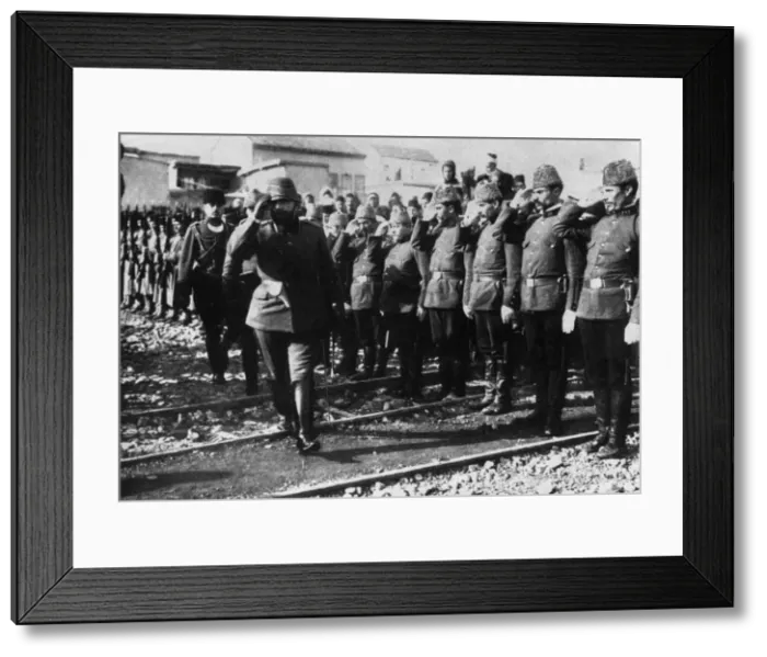 Framed Print : Ahmed Jemal Pasha inspecting troops, WW1 Framed Print : Ahmed Jemal Pasha inspecting troops, WW1