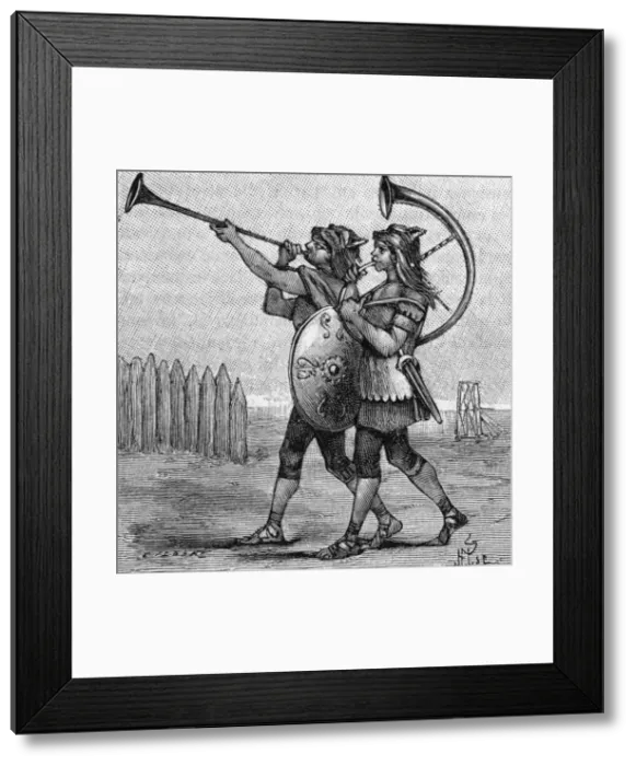 Framed Print : Military music - ancient instruments(1 of 8)