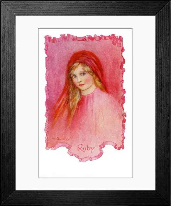 Framed Print : Ruby by Millicent Sowerby Framed Print : Ruby by Millicent Sowerby