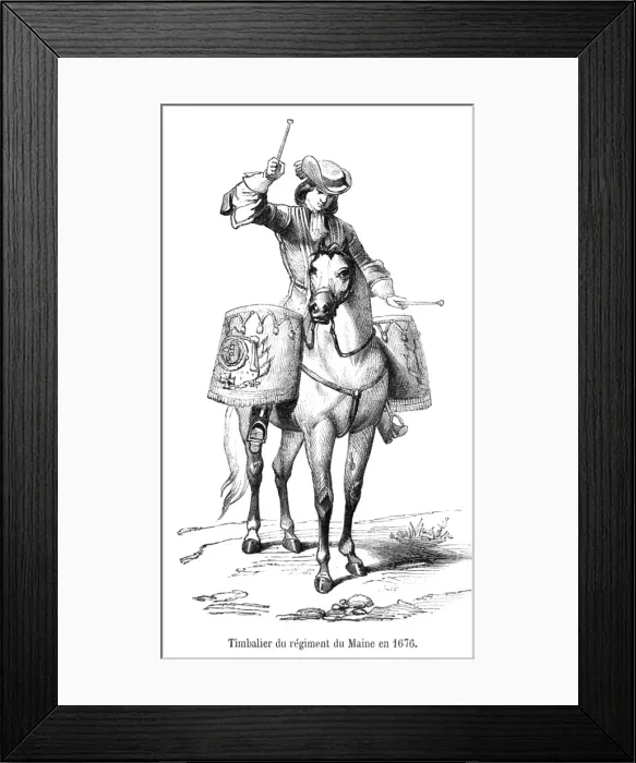 Framed Print : Military music: 17th century drummer Framed Print : Military music: 17th century drummer