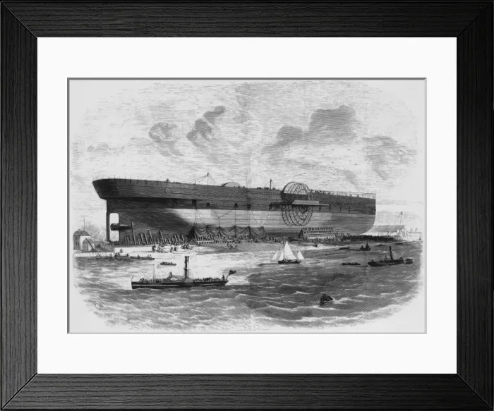 Framed Print : Great Eastern steamship, 1857 Framed Print : Great Eastern steamship, 1857