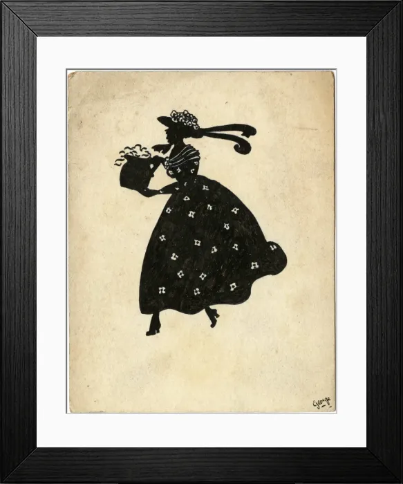 Framed Print : Floral lady by George Ranstead