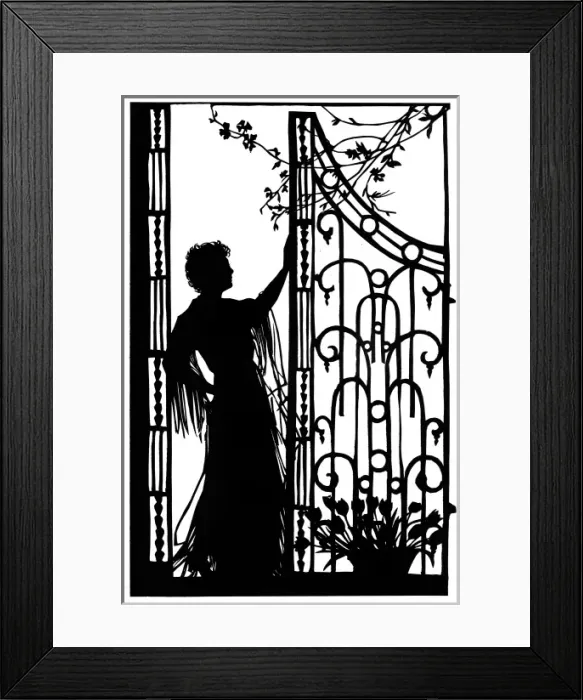 Framed Print : Silhouette of Conchita Supervia Framed Print : Silhouette of Conchita Supervia