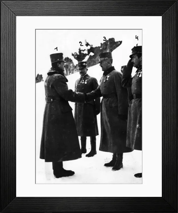 Framed Print : Charles I of Austria visiting troops, Predazzo, WW1 Framed Print : Charles I of Austria visiting troops, Predazzo, WW1