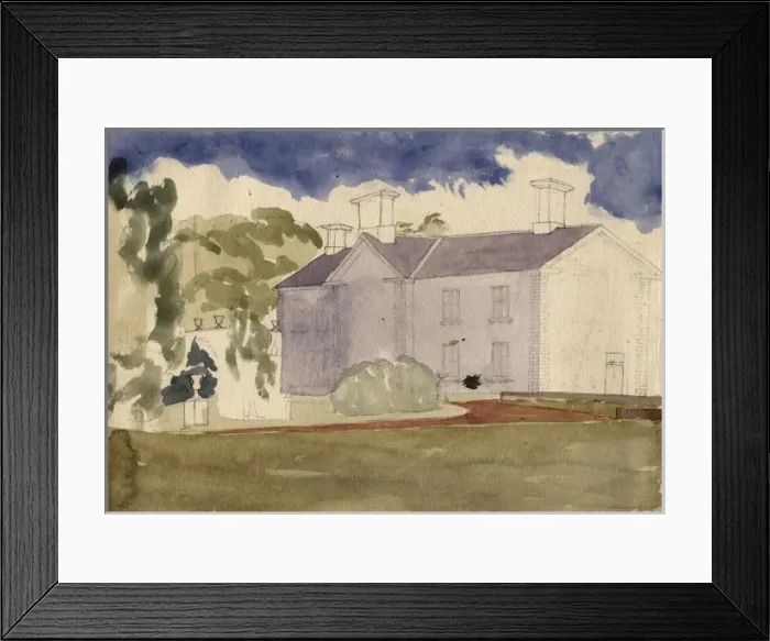 Framed Print : House and gardens Framed Print : House and gardens