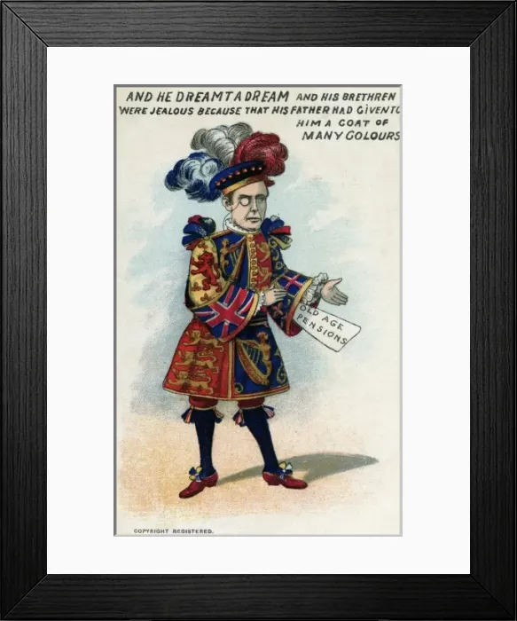 Framed Print : Joseph Chamberlain - Coat of Many Colours Framed Print : Joseph Chamberlain - Coat of Many Colours